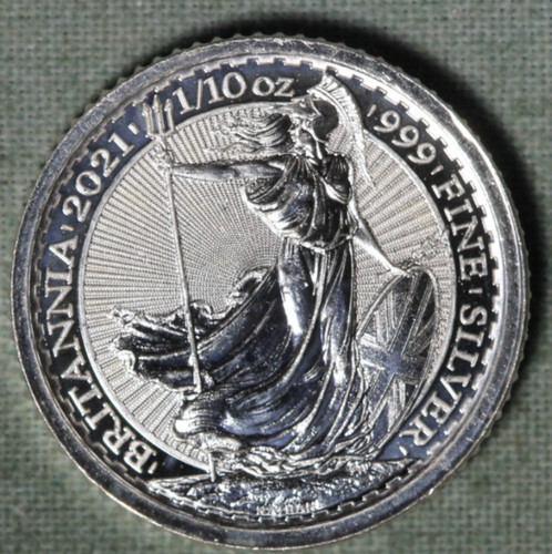 GREAT BRITAIN 2021 .999 SILVER BRITANNIA ~ 20 PENCE ~99 ¢ Tracked shipping