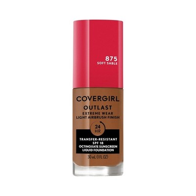 Covergirl Outlast 3-in-1 Full Coverage Foundation SPF 18 Soft Sable 1 oz