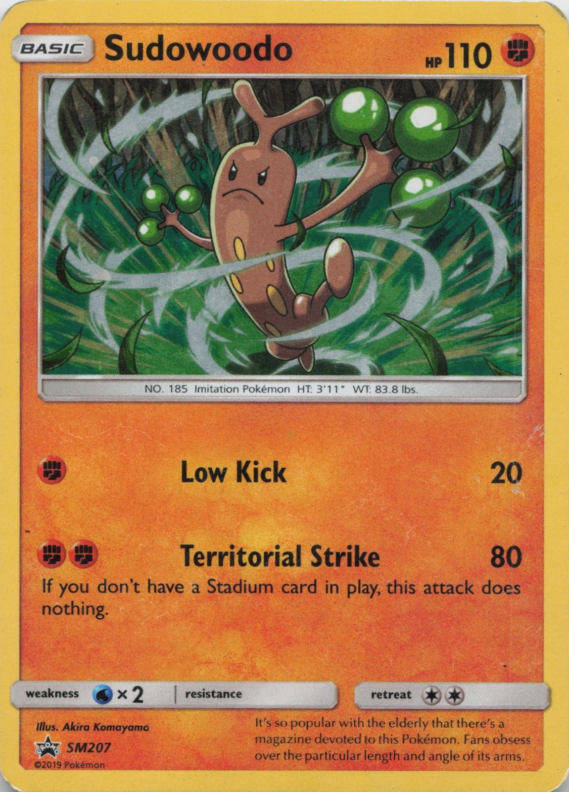 Sudowoodo - SM207 Holo Promo Sun & Moon Promo Pokemon Holo LP
