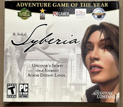 SYBERIA ~ B. SOKAL, CD-ROM PC SOFTWARE 2003, NEW, SEALED, 