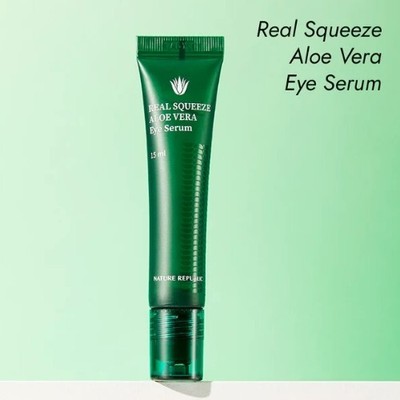 NATURE REPUBLIC Real Squeeze Aloe Vera Eye Serum 15ml Moisturizing Eye Treatment
