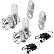 Cam Lock RV Storage Locks Keyed Alike, 5/8" Fits on 3/8" Max Door Thickness, ...