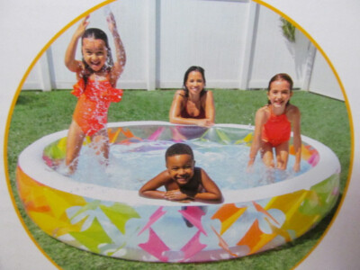 Intex Swim Center 90'' Pinwheel Inflatable Pool for Ages 6+