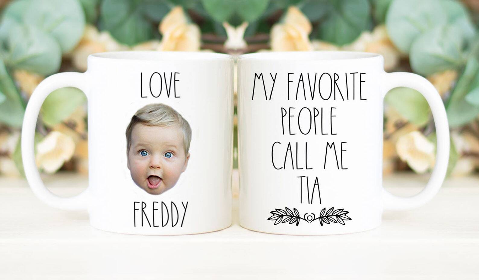 My Favorite People Call Me Tia Coffee Mug Father's Day Gift Personalized With