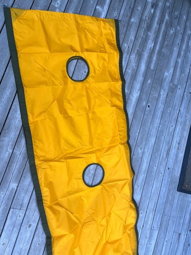 panel MARKER FLANK,FLOURESCENT NYLON BUTING,YELLOW, 1993,30"WIDEX69"LONG - Picture 2 of 3
