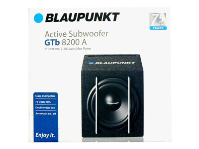 Blaupunkt GTb 8200A  - Auto Aktiv Subwoofer Box  - Max Power 200W - RMS 75W