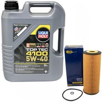 MotoröL Set 5W-40 5 Liter + ÖLfilter FüR Audi A3 Seat Skoda Octavia VW Golf IV