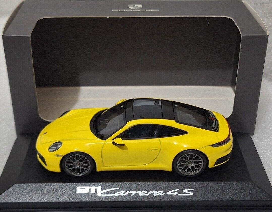 Porsche 911 (992) Carrera 4S Coupe 2019 Yellow 1:43 Porsche 911 (992) Carrera 4S Coupe 2019 Yellow 1:43