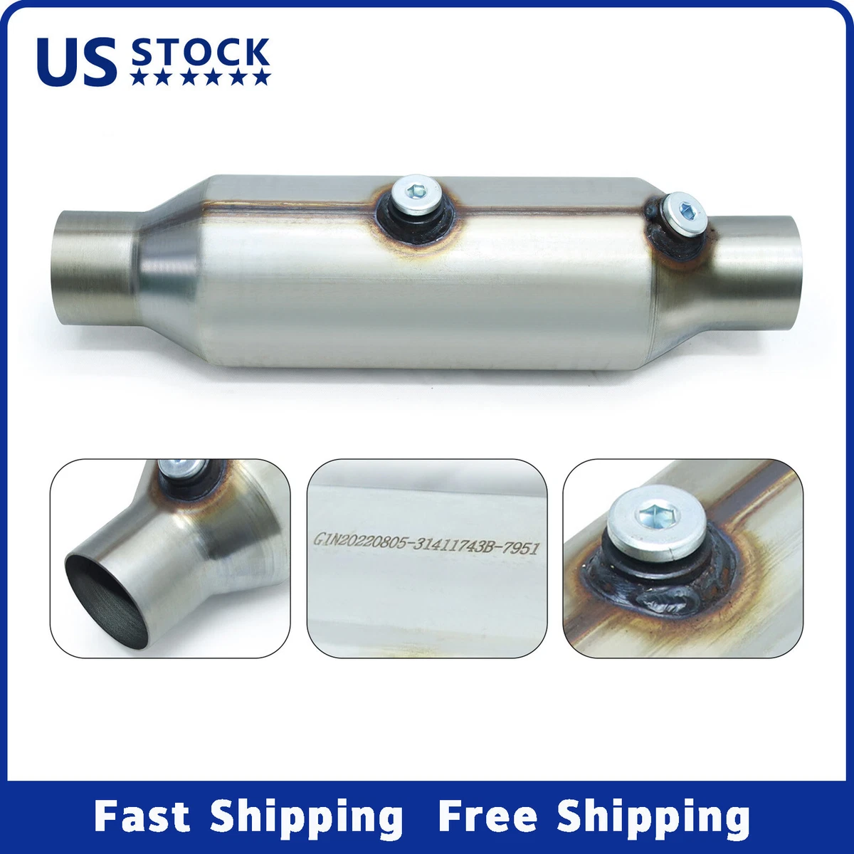 Mustang Pypes High Flow Ceramic Catalytic Converter Kit, 54 OFF