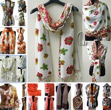 WHOLESALE BULK LOT OF 10 PCS MIXED STYLE Pashmina Warp SCARF/SHAWL SC035