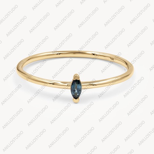 Natürlicher Edelstein Geburtsstein Ring Stapel Multi Form Edelstein Bandring 14k Gold - Bild 28 von 31