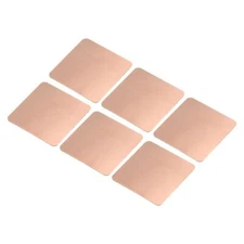 Heatsink Copper Pad Shim 20x20x0.3mm Thermal Conductive 6-Pack for Chip Cooling
