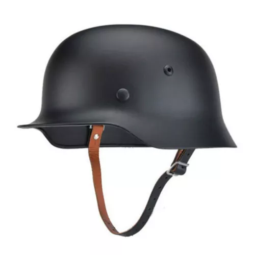 WW2 WWII German Elite Army Gear WH ARMY M35 M1935 Steel Helmet Black - Picture 4 of 14