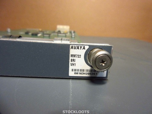 Avaya MM722 BRI VH1 Media Module Board - PULLED FROM AVAYA G430 - Imagen 2 de 2