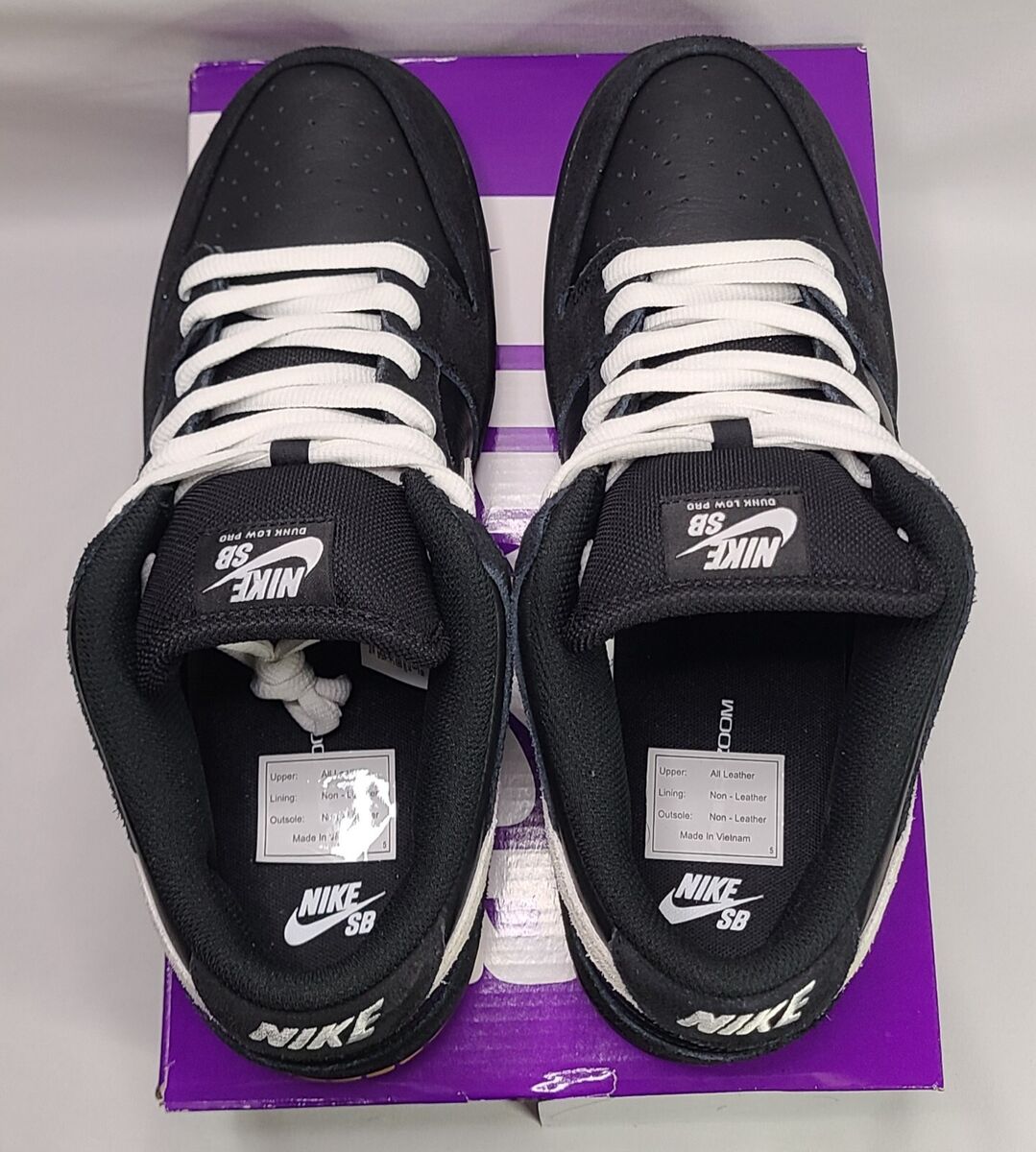 Nike SB Dunk Low Pro Black White Black Gum | Mens Sz 12 Nike SB Dunk Low Pro Black White Black Gum | Mens Sz 12