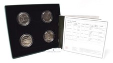 2015 Alderny �5 BU Winston Churchill Quotations Coins BOX + COA