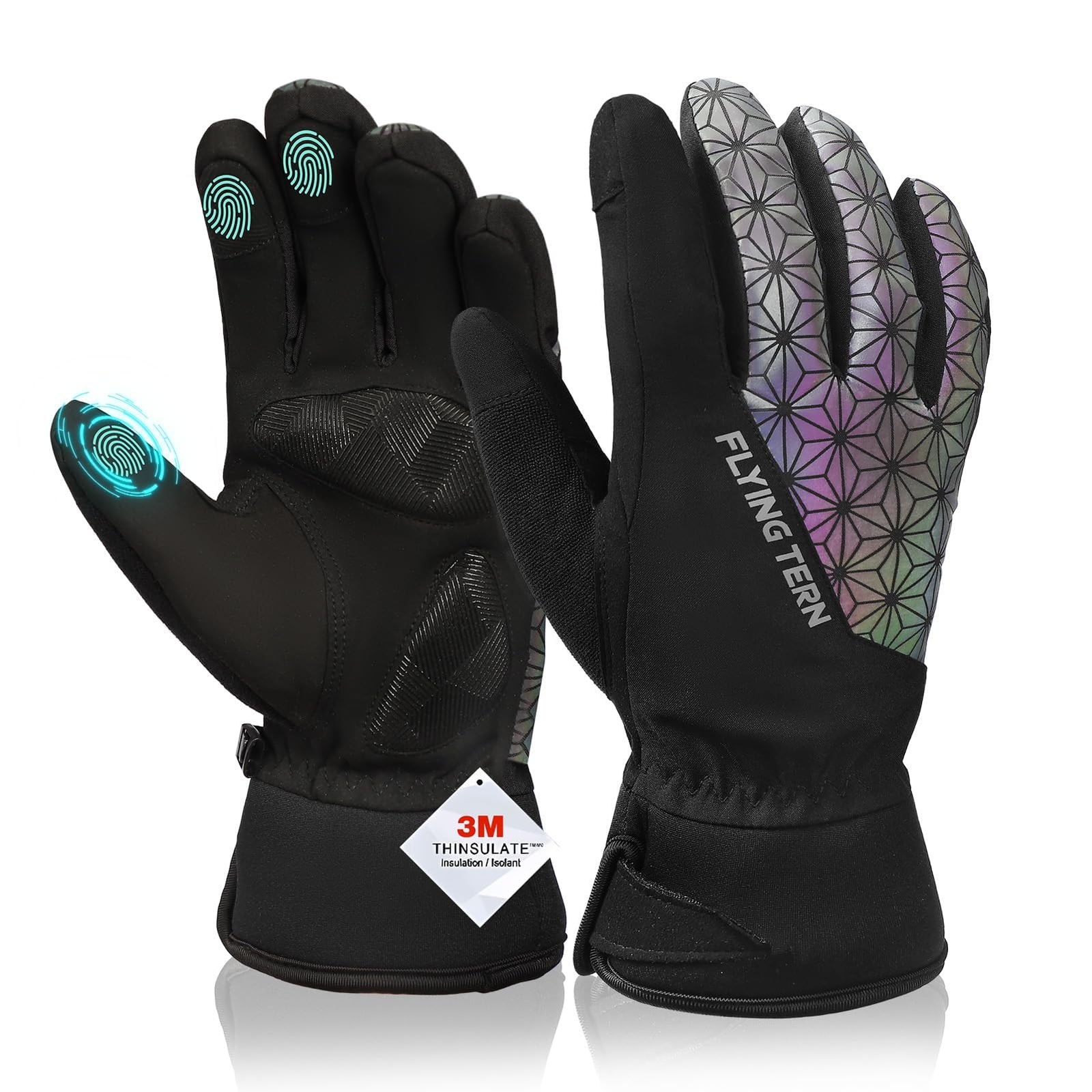 Winter Gloves for Men Women - Adult Snow Gloves - Waterproof Snowboarding & S...-image