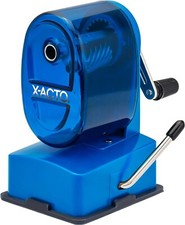 X-Acto Bulldog Vacuum Mount Manual Pencil Sharpener, BLUE