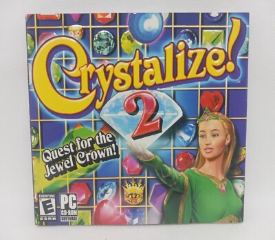 Crystallize 2 PC Puzzle Game * Windows 98/ME/2000/XP * Brand New  