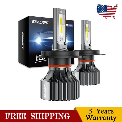 SEALIGHT H4/9003/HB2 Bulbs, 36000LM Super Bright, 6000K Cool White 9003 Powersports Headlight Bulbs, 5 Min Quick Installation, Pack Of 2, Fog Lights - Canada