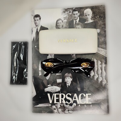 Gianni Versace Sunglasses 1996 Vintage Brown Gold MOD 481/A COL