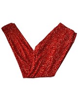 Lularoe OS One Size Leggings Soft NEW Orange Mosaic Aztec 2424