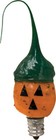 Pumpkin Face Novelty Light Bulb - 3 Watt Silicone Dipped - Halloween