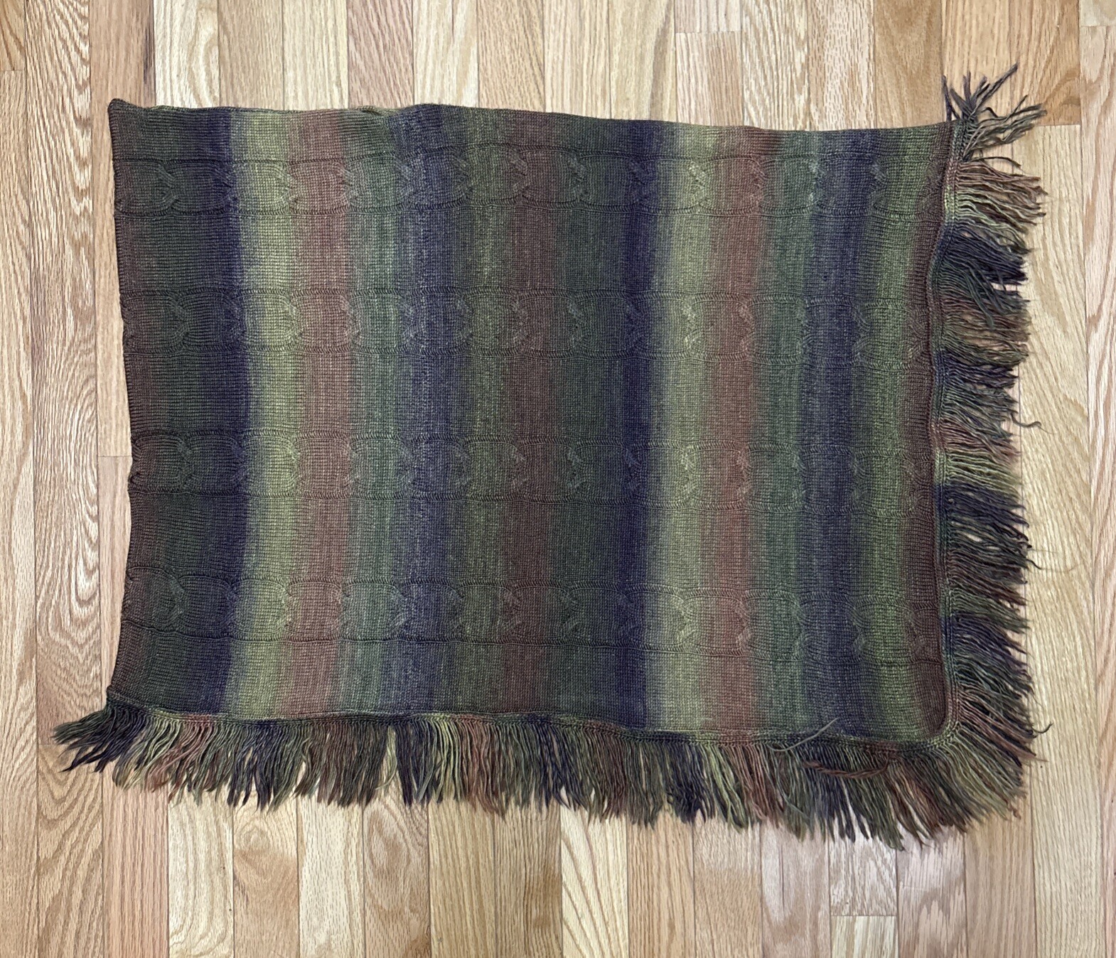 Ruby Rd Woman’s Pullover Cape Shawl Multicolor Ya… - image 1