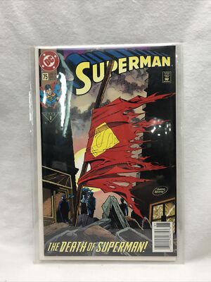 DC 1993 Superman issue 75 The Death of Superman BCB