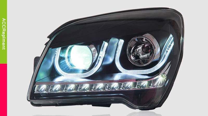 For 2009-2010 Kia Sportage Headlight Assembly HID Xenon Beam Projector LED DRL Foto 3 de 4