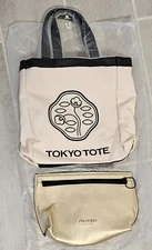 Shiseido Ginza Tokyo Tote  & Makeup Cosmetics Bag ~ New