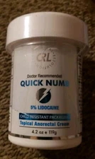 Quick Numb Numbing Cream, Maximum Strength Fast Acting Pain Relief XL Size 4.2oz