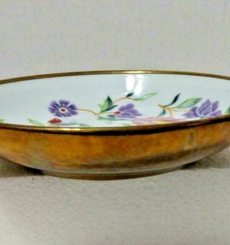Cuenco de madera de laurel Donghia para Toscana recubierto en latón Japón 7 3/4" - Imagen 3 de 7