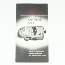 Leica Meter MR - Product Guide - Brochure - 2 Page Pamphlet - Vintage