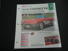 CHEVROLET CORVETTE HOT CARS 1998 INTERNATIONAL MASTERS PUBLISHERS GROUP 4 #3 NEW