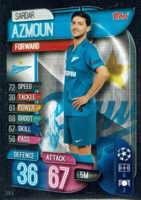 Topps Match Attax Champions League 19/20 Karte Nr. ZEN 15 Sardar Azmoun