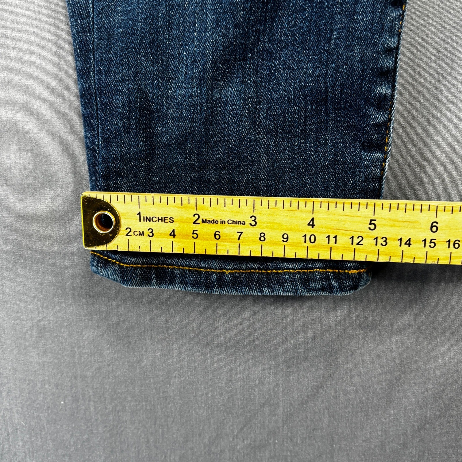 True Religion Halle Mid Rise Super Skinny Jeans Dark Wash Size 33 thumbnail 12