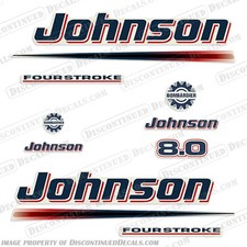 Fits Johnson 8 hp 2002 - 2007 Decals