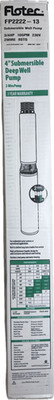 Flotec FP2222-13 3/4 HP 230-Volt 2-Wire Submersible Pump (New in Box/Unused)