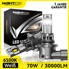 2 Stk 9005 HB3 LED Scheinwerfer 70W 30000LM 6500K Wei Mit Zulassung Halogen HID