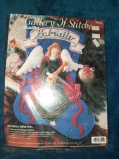 VTG 1995 BUCILLA ANGEL FELT STOCKING KIT HEAVENLY MINSTREL EMBROIDERY KIT 33512