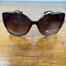 Jessica Simpson Oversized Rectangular Black Brown Tortoise Gold Sunglasses J5686