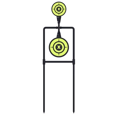Double Spinner Shooting Targets - Metal Auto Reset for .44 Magnum Handguns