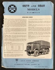 CROSSLEY Trucks 0859 & 0860 Models Commercial Sales Leaflet Undated #C484/1