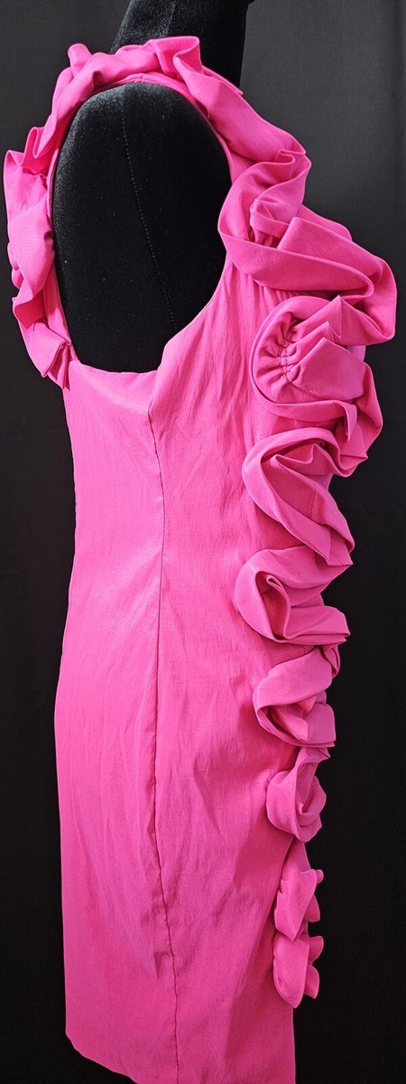 hailey logan by adrianna papell pink dress Hailey Logan by Adrianna Papell Fuchsia Sequin Mermaid Prom Gown Size 7/8