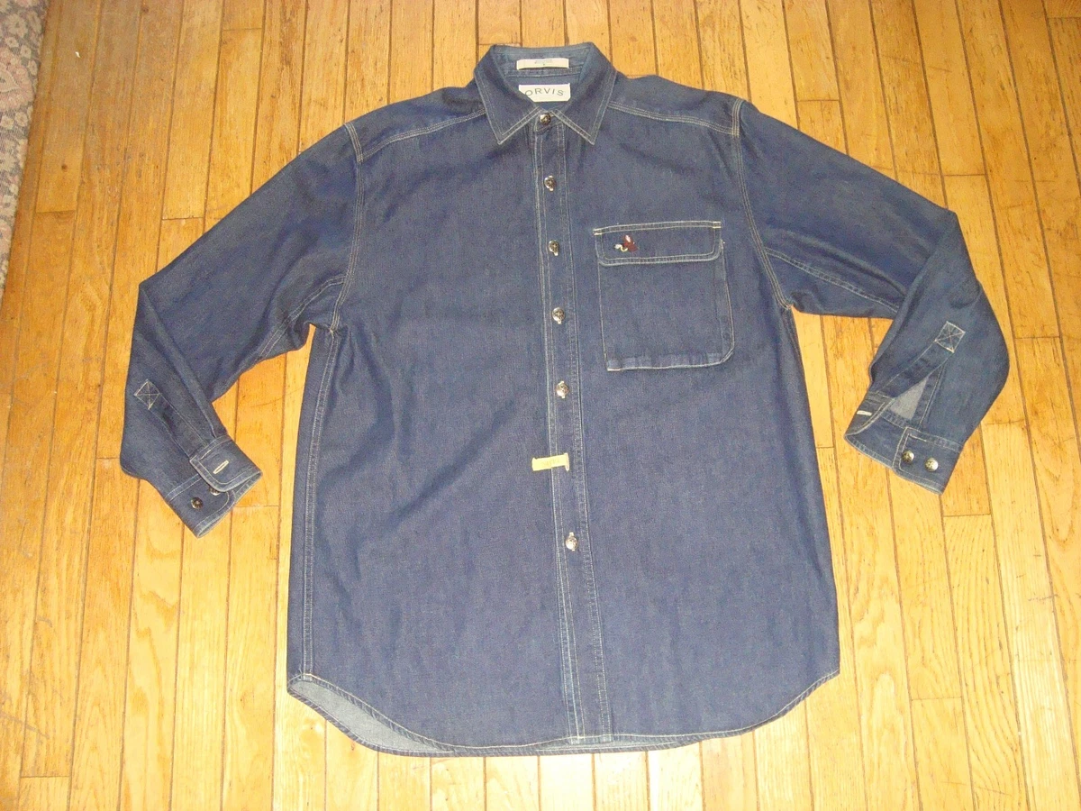 Orvis Denim Casual Button-Down Shirts for Men for sale | eBay