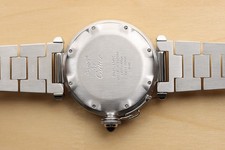 CARTIER PASHA MENS W3101755 38MM GUILLOCHE GRAY DIAL STAINLESS STEEL WATCH 12