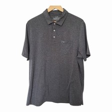 Vineyard Vines Edgartown Polo Shirt Mens Lg Gray Golf Performance Preppy Casual
