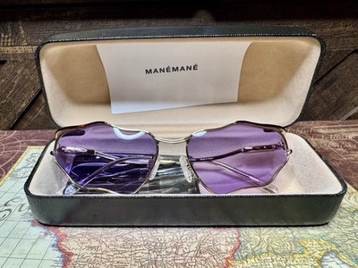 MANEMANE Melted Frame Sunglasses Purple NWT Avant Garde Opening Ceremony