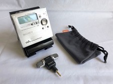 Sony MZ-R909 MiniDisc Recorder Silver Portable MD Player Mic Set Audio Device
